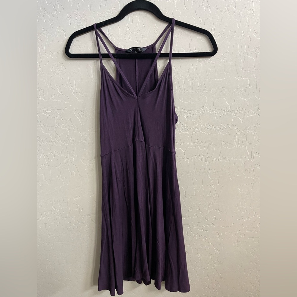 Express Deep Purple Strappy Dress